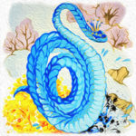 Голубая змейка